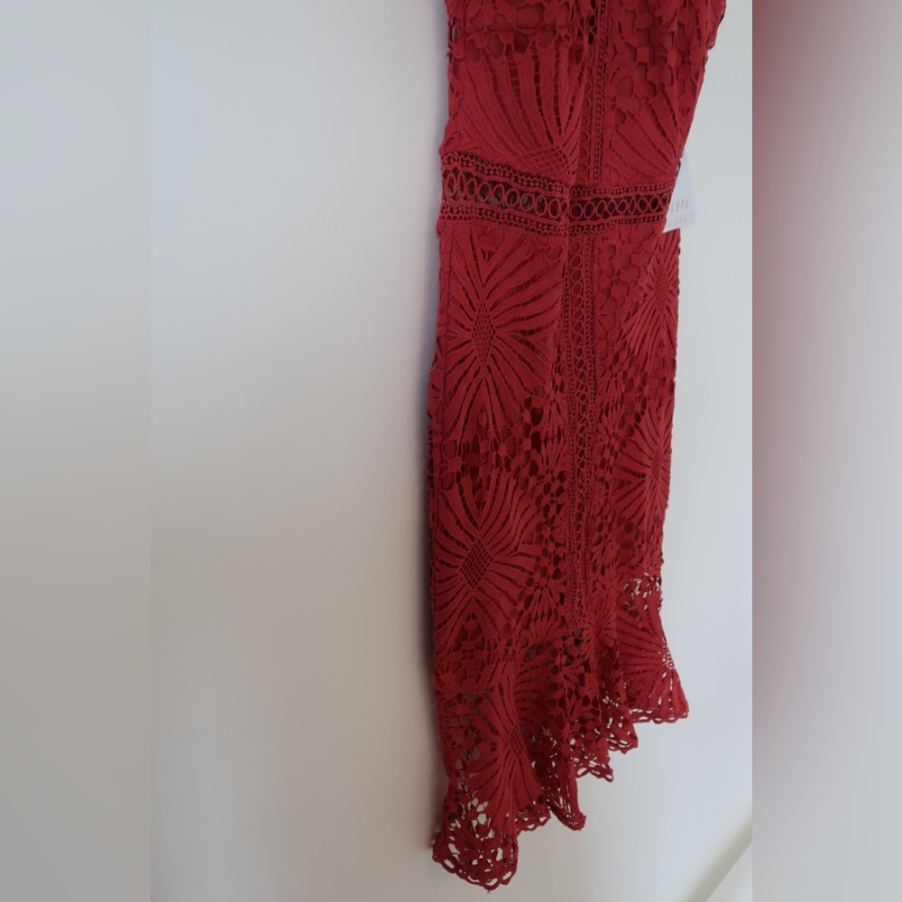 Love Triangle pencil dress in color Rose - Picture 5 of 13